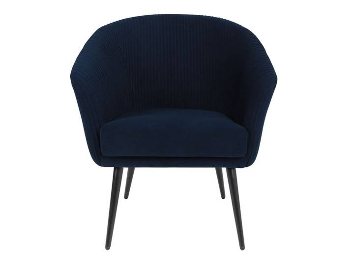 Fauteuil MARCUS tissu bleu marine