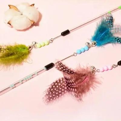 Uplift Picks Retractable Feather Cat Wand Toy Set For Indoor Play green (1 Pc)
