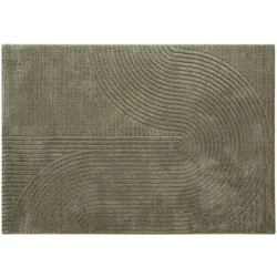 WECONhome Kurzflorteppich Bolen oliv grün 160x230 cm