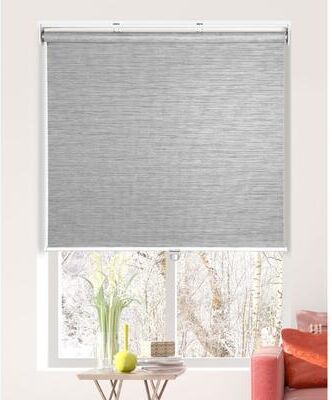 Arlo Blinds Gray Natural Weave Roller Shades