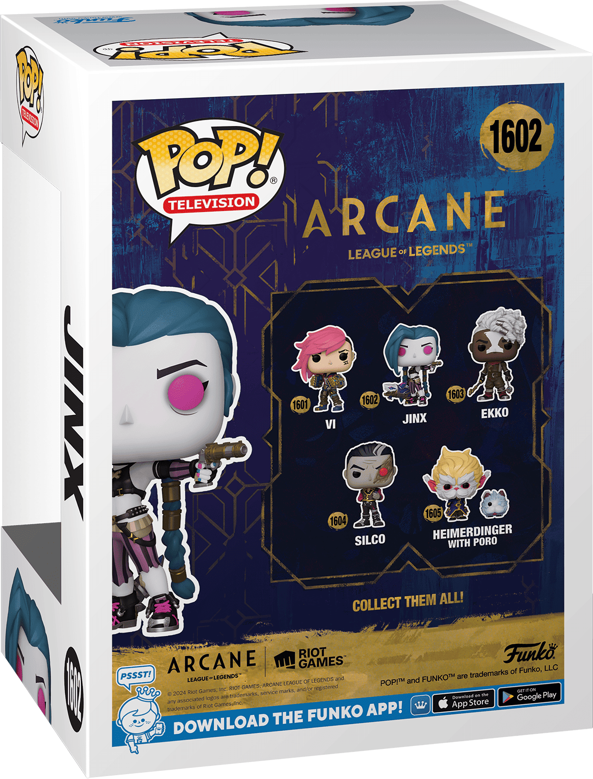 Pop! Vinyl - Arcane LOL S1 - Jinx, Funko, 4 in, Collectible Figure