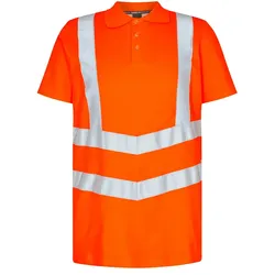Warnschutz Polo-Shirt "9546-182" Safety UV-Schutz - L - Orange