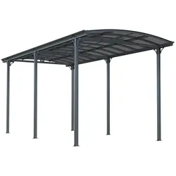 GreenYard Wohnmobil Carport aus Aluminium, ca. 760 x 360 x 360 cm - Anthrazit