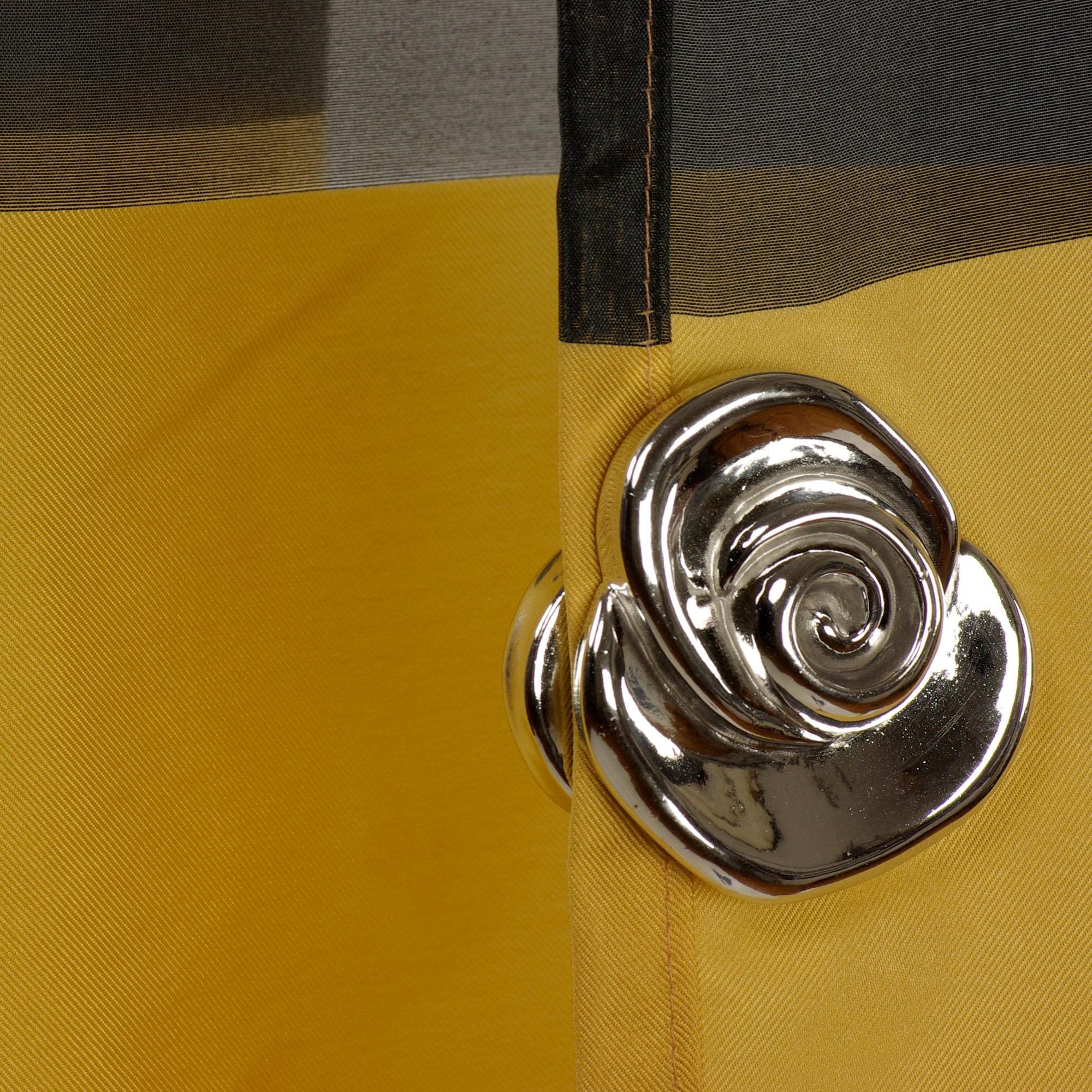 Dekomagnet LIEDECO "Rose", silber (silberfarben), Ø:7cm, Materialmix, Gardinenbefestigungen, Dekomagnet, für metallische Flächen silberfarben Ø 7cm, 2 Stk.