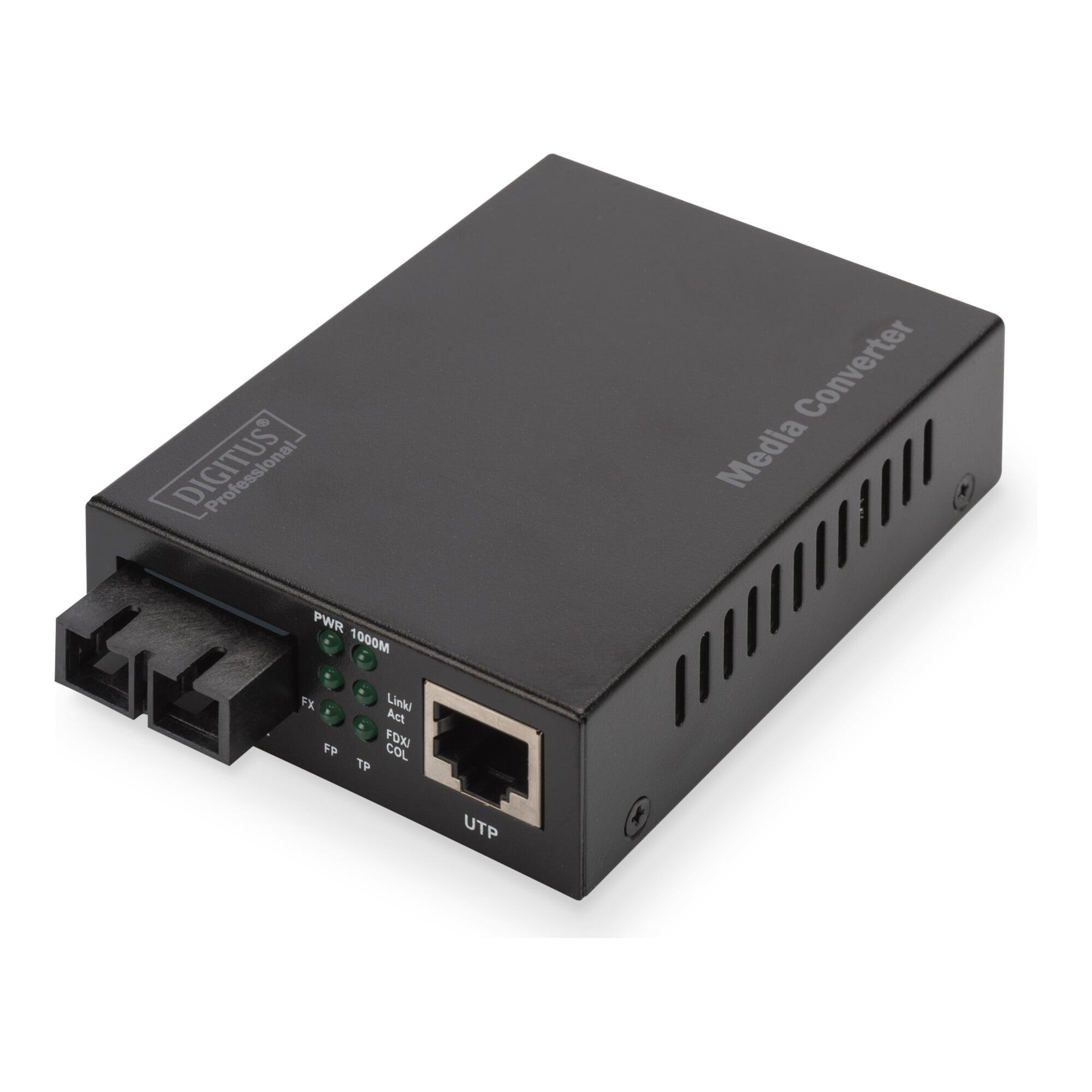 DIGITUS Gigabit Medienkonverter DN-82120-1 MM RJ45/SC)