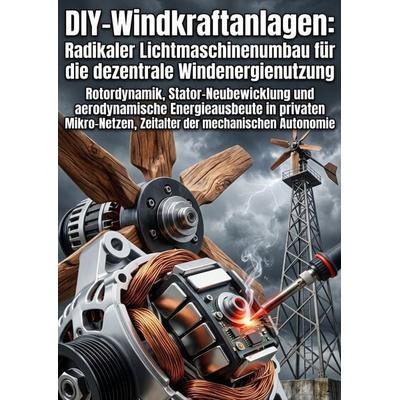 DIY-Windkraftanlagen: Radikaler Lichtmaschinenumbau für die dezentrale Windenergienutzung, Taschenbuch von Hendrik Misicher, Epubli, 978-3-565-78104-1