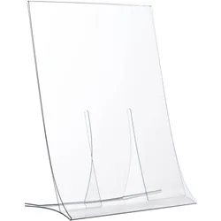 L-Aufsteller, faltbar, Hochformat, bruchfest, PET A6, transparent
