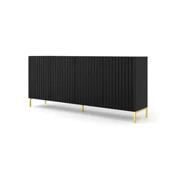 Sideboard   ¦ schwarz ¦ Maße (cm): B: 200 H: 87