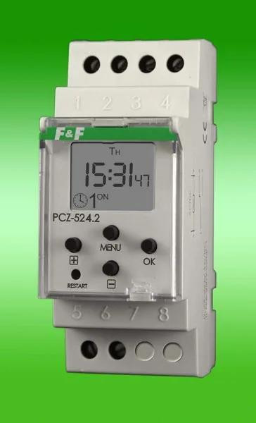 F&F PCZ-524 Astronomisch Tijdrelais, 1 kanaal, NFC, 16A, 1P, 2M, 24-264V AC/DC