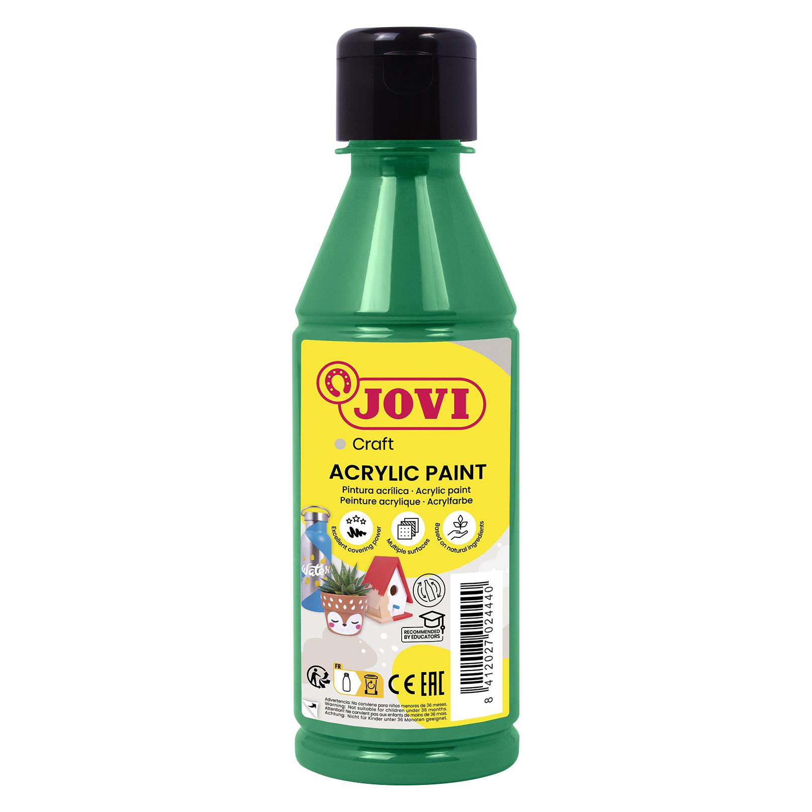 Jovi Acrylfarbe Jovidecor dunkelgrün 250ml Flasche (250 ml) (68019)