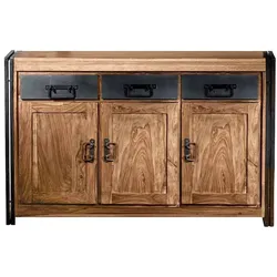 Sideboard 'Madras' Massivholz, Metall Akazie