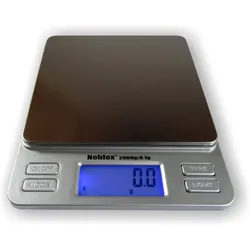 Briefwaage Nohlex 2000g / 0.1g Waage für den Postversand und kleine Päckchen mit Edelstahlplattform