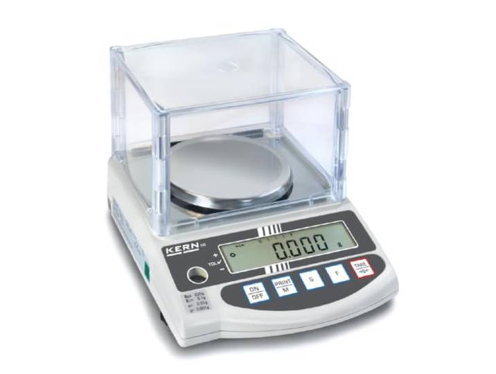 KERN EG Präzisionswaage, Wägebereich max. 420 g, Reproduzierbarkeit 1 mg, Laborwaage