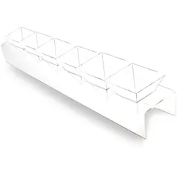 MONOUSO - PS Transparent-Kegelhalter 40x6,5x7cm (6 Stück)