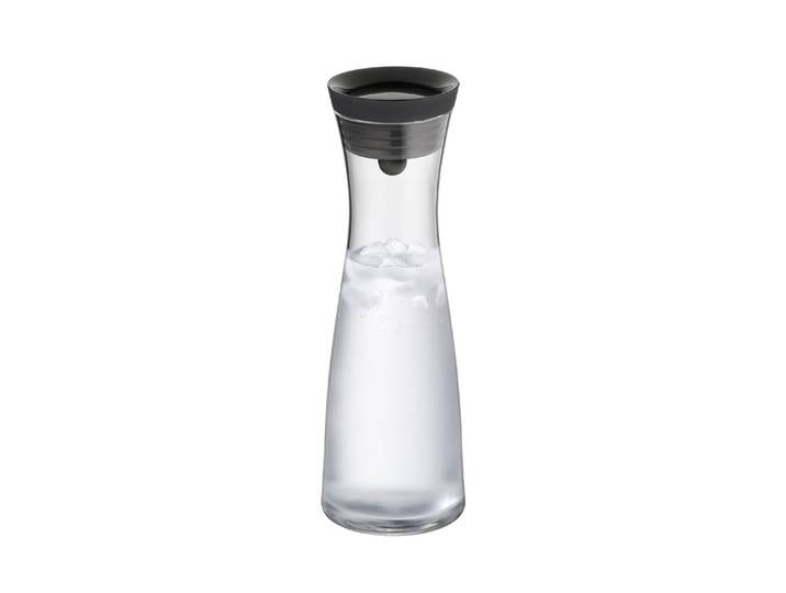 Karaffe WMF WMF Wasserkaraffe Basic 1 l, Transp , schwarz, Karaffen, Karaffe