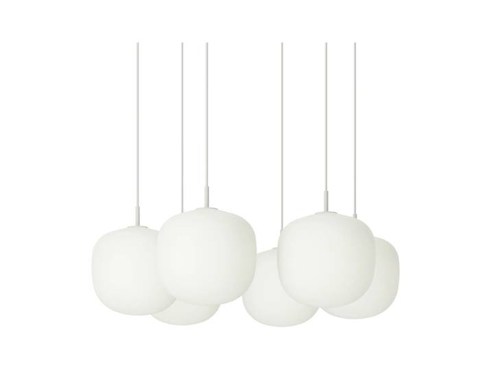 Muuto Rime Pendant Cluster 6 suspension Gris, Ø25 cm