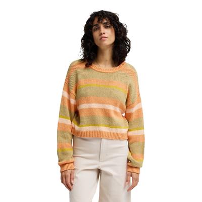 Sweatshirt BILLABONG "Make It Waves", Damen, Gr. XS, orange (stone), Obermaterial: 90% Walkfrottier, 10% Nylon., Pullover Sweatshirt