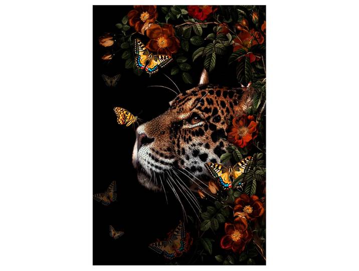 Glasbild Glitzernder Leo image LAND