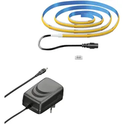 ledscom.de COB-LED Streifen JOR, 100.0cm, flach, warmweiß, 10,72W, 1079lm, inkl. Netzteil