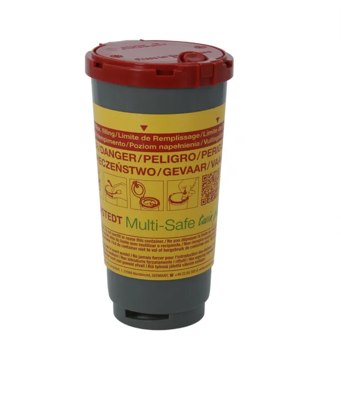 SARSTEDT AG & Co. KG Multi-Safe twin plus 500 REC Kanülen-Entsorgungsboxen 0,5 Ltr. 77.3884.205