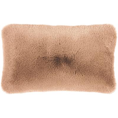 Dekokissen PAD "EVITA", braun (camel, unifarben), B:35cm L:60cm, Polyester, Dekokissen_Sitzkissen_Kissenhüllen, Kunstfell