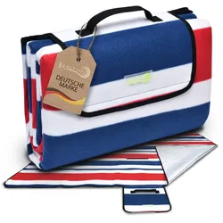 PICKNICKDECKE Bella SE 200x200cm Blau-Gestreift
