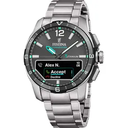 Festina Hybrid Herren Connected d F23000/J - schwarz,Dark blue - 44mm