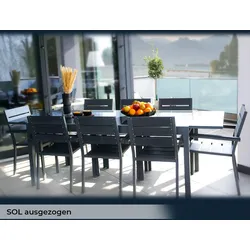 Home Deluxe Balkontisch Esstisch Gartentisch SOL ausziehbar