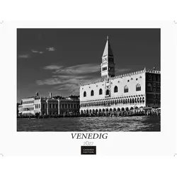 Casares Fine Art Edition, Kalender, Venedig Kalender 2027 schwarz weiss - Wandkalender Fotokalender Italien 42x55 - mit malerisch