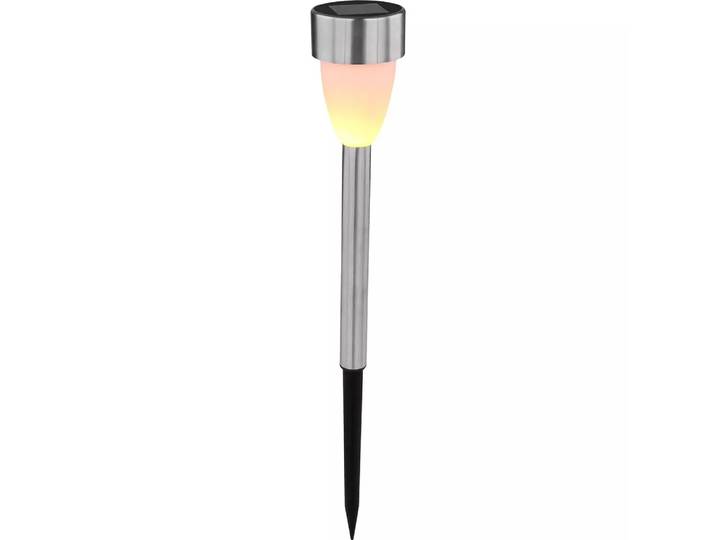 mutoni - Solarleuchte Edelstahl 3xLED, One Size, Weiss