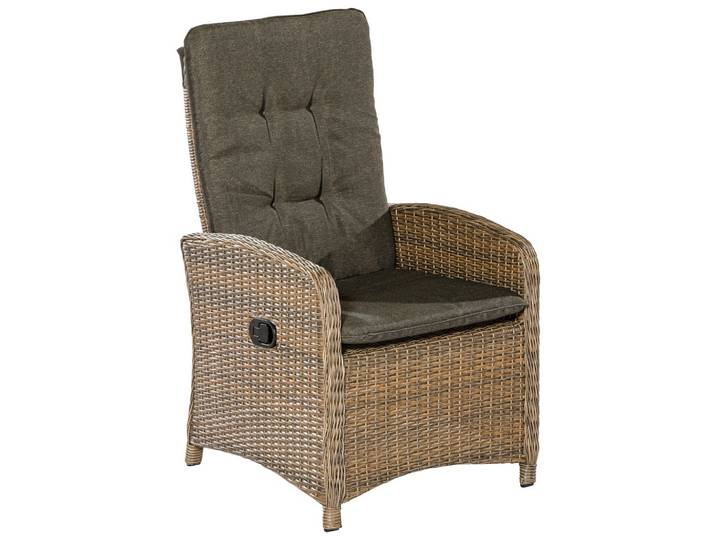 Gartensessel 2er-Set Atrani Beige Kunststoffgeflecht