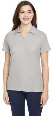 CORE365 CE112W Women's Fusion ChromaSoft Pique Polo Shirt in Platinum size 4XL   Polyester