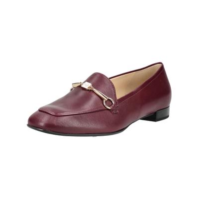Slipper HÖGL "Högl Slipper Leder", Damen, Gr. 40, Leder, rot (mittelbraun), Schuhe Slipper