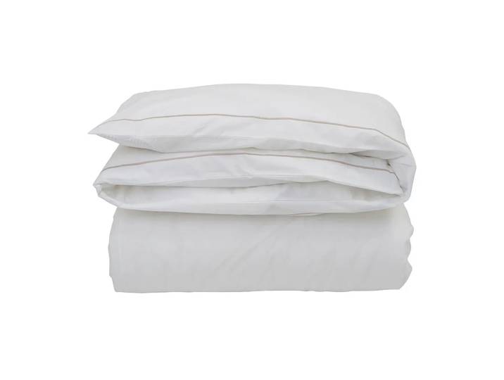 Lexington Housse de couette Hotel Percale 150x210 cm Blanc-beige clair
