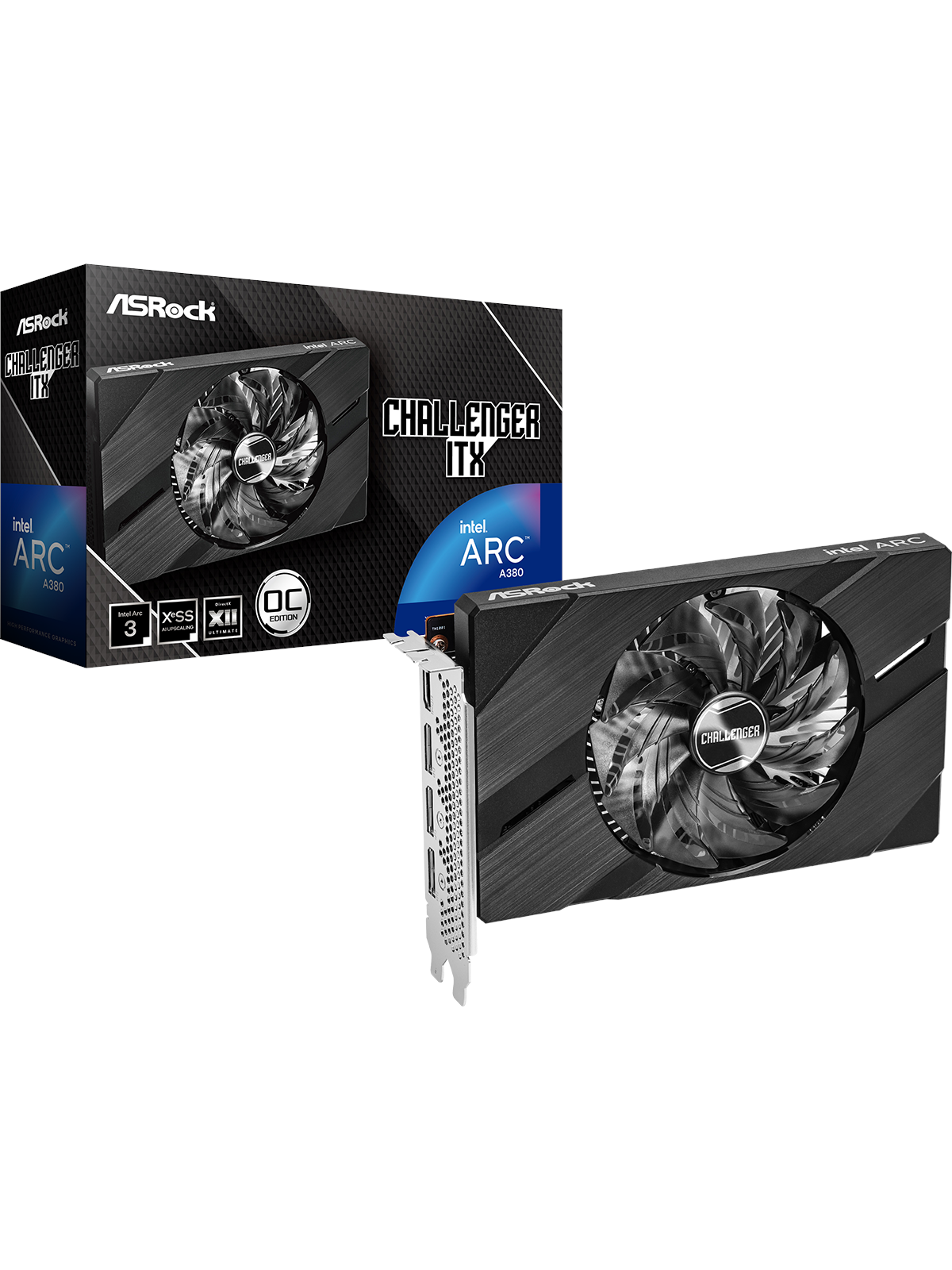 ASRock Arc A380 Challenger ITX - 6GB GDDR6 RAM - Grafikkarte