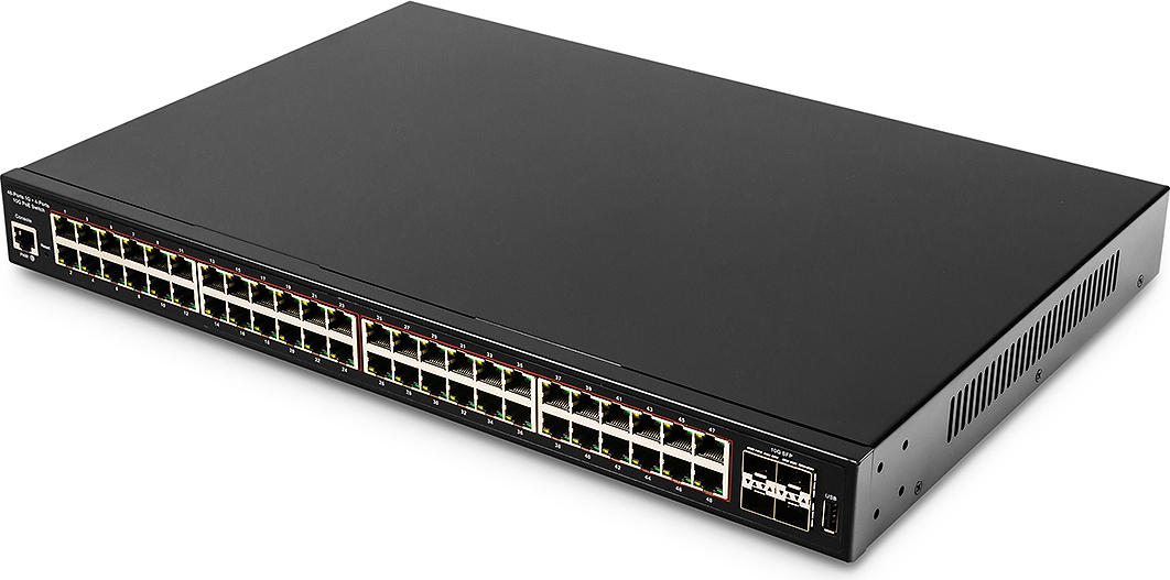 Cudy GS2048PS4, Managed, L2, Gigabit Ethernet (10/100/1000), Vollduplex, Power over Ethernet (PoE)