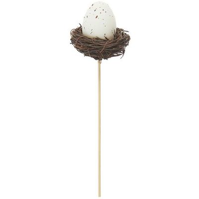 Picker Ei im Nest, Weiß