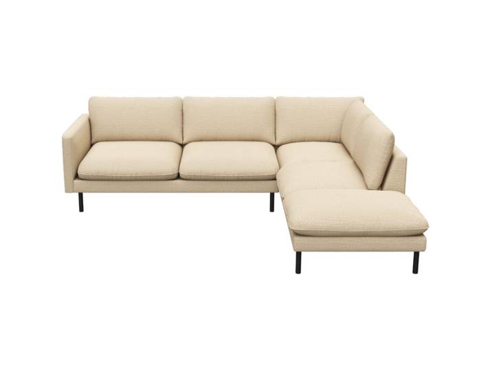 Sofa Valentino Stoff beige B 222 T 262 cm
