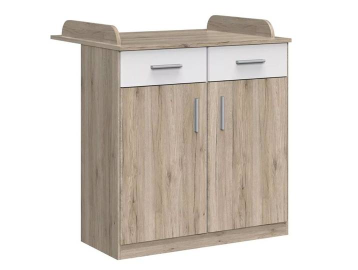 Wimex Wickelkommode Joker, 91x75x93cm Eiche Sanremo / weiß