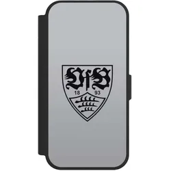 Nivocase Klapphülle für Apple iPhone 17 Handyhülle aus Kunst Leder NIVOflip schwarz Logo Offizielles (Apple iPhone 17), Smartphone Hülle, Schwarz