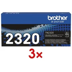 Brother 3x Toner »TN-2320« schwarz
