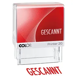 Colop Textstempel »Printer 20/L Gescannt« rot, 5.8x7x3 cm