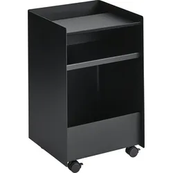 Folded Beistellschrank auf Rollen 61,5 cm, schwarz