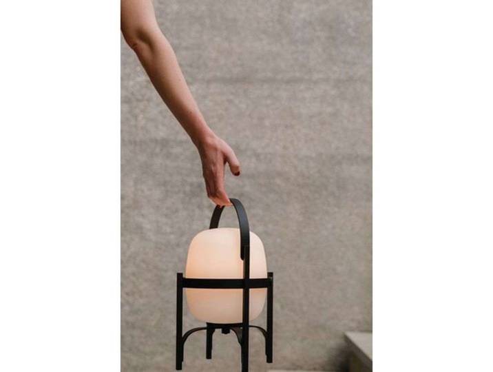 Cestita Alubat Portable Lampe de Table IP65 Noir - Santa & Cole - Salon / séjour - Métal
