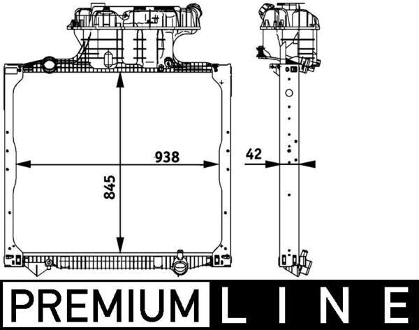MAHLE ORIGINAL CR 770 000P Kühler Motorkühlung