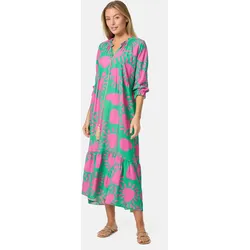 PM SELECTED Damen Maxikleid Sommerkleid Jersey Strandkleid mit Muster PM32