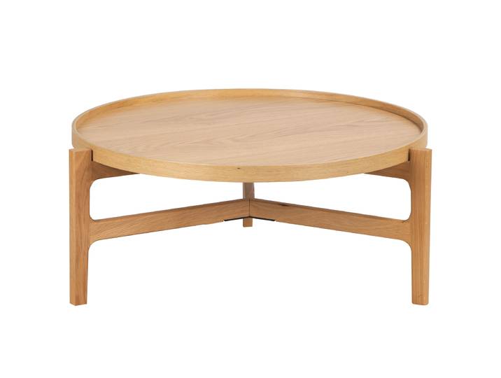 Table basse Klawock Ø 74cm Marron/Marron