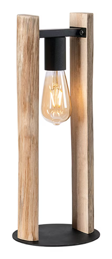 LABEL51 Tafellamp Woody Hout Rough Hoogte: 45 cm
