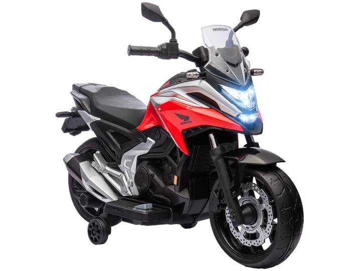 Aiyaplay Kinder Elektro-Motorrad, 12V Kindermotorrad mit Mp3, Usb, LED-Scheinwerfer Rot, Kunststoff, 46x75x107 cm, unisex, Spielzeug, Kinderfahrzeuge