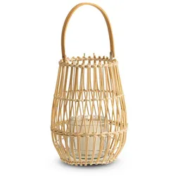 Laterne Bambus 26 cm Braun